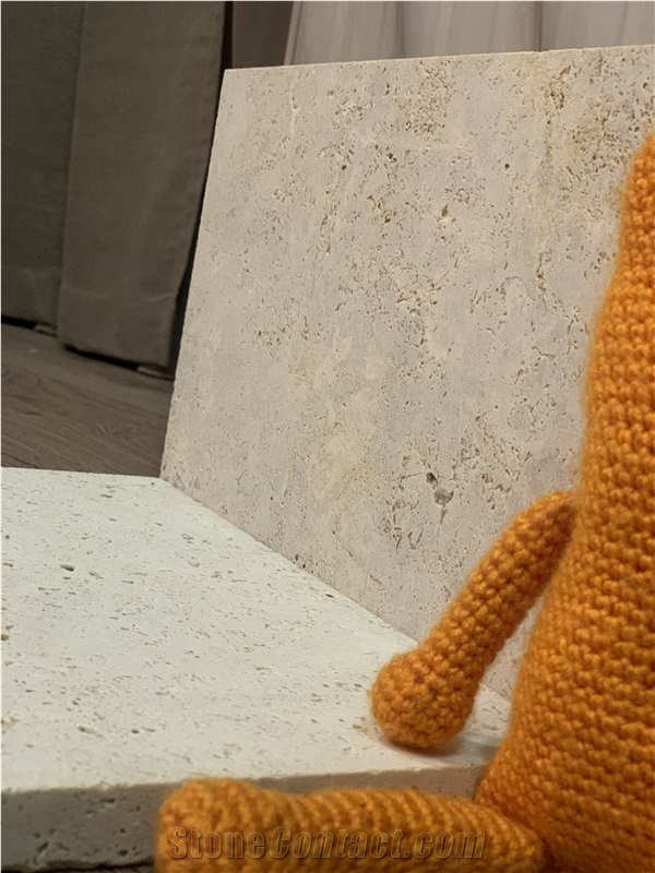 Cut-Calibrated Travertine Tiles, Classic Light Travertine